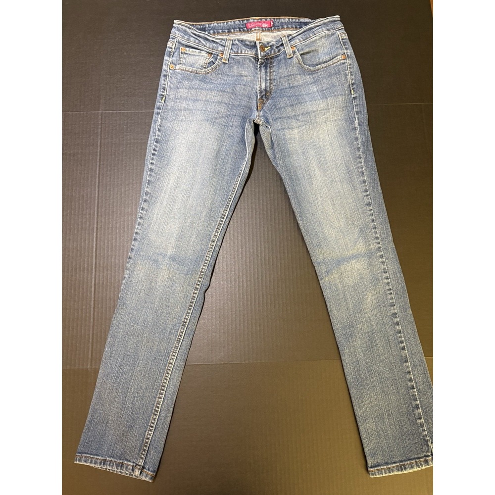 Vtg Levi's Too Superlow Ultra Low Y2K Skinny Light Wash Jeans Juniors 13
